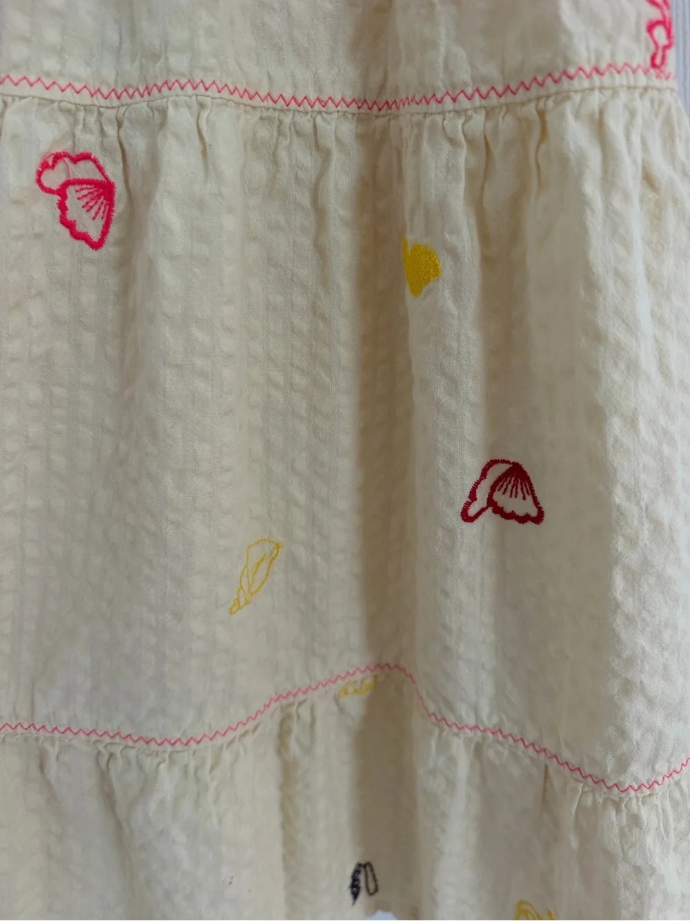 ZARA Girls Embroidered Floral Butterfly Coral Reef Dress Summer Vacation Beach 9